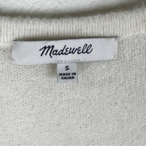 Madewell Cozy Walker Cardigan Wool Alpaca Blend Open Front Cardigan Sweater Sm - Picture 5 of 5